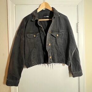 Fashion Nova Charcoal Jean Jacket